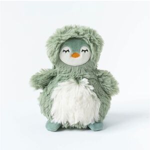 Slumberkins Mini Penguin in Sage Green  & White -  New